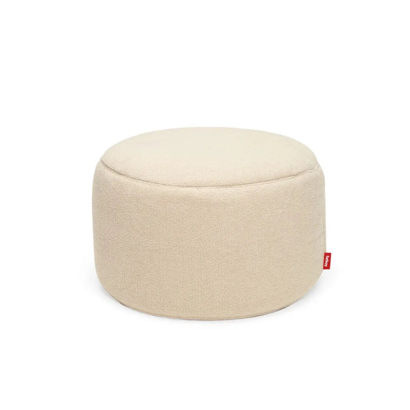 Fatboy Point Sherpa Pouf Large (Ecru) – Premium Soft Round Ottoman Stool 70x40 cm for Living Room, Bedroom & Lounge Seating – Versatile Modern Floor Pouffe for Footrest, Kids, Decor & Relaxing - Image 1
